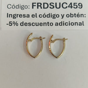 ARRACADAS ORO 14K 1.4 (NUEVO)