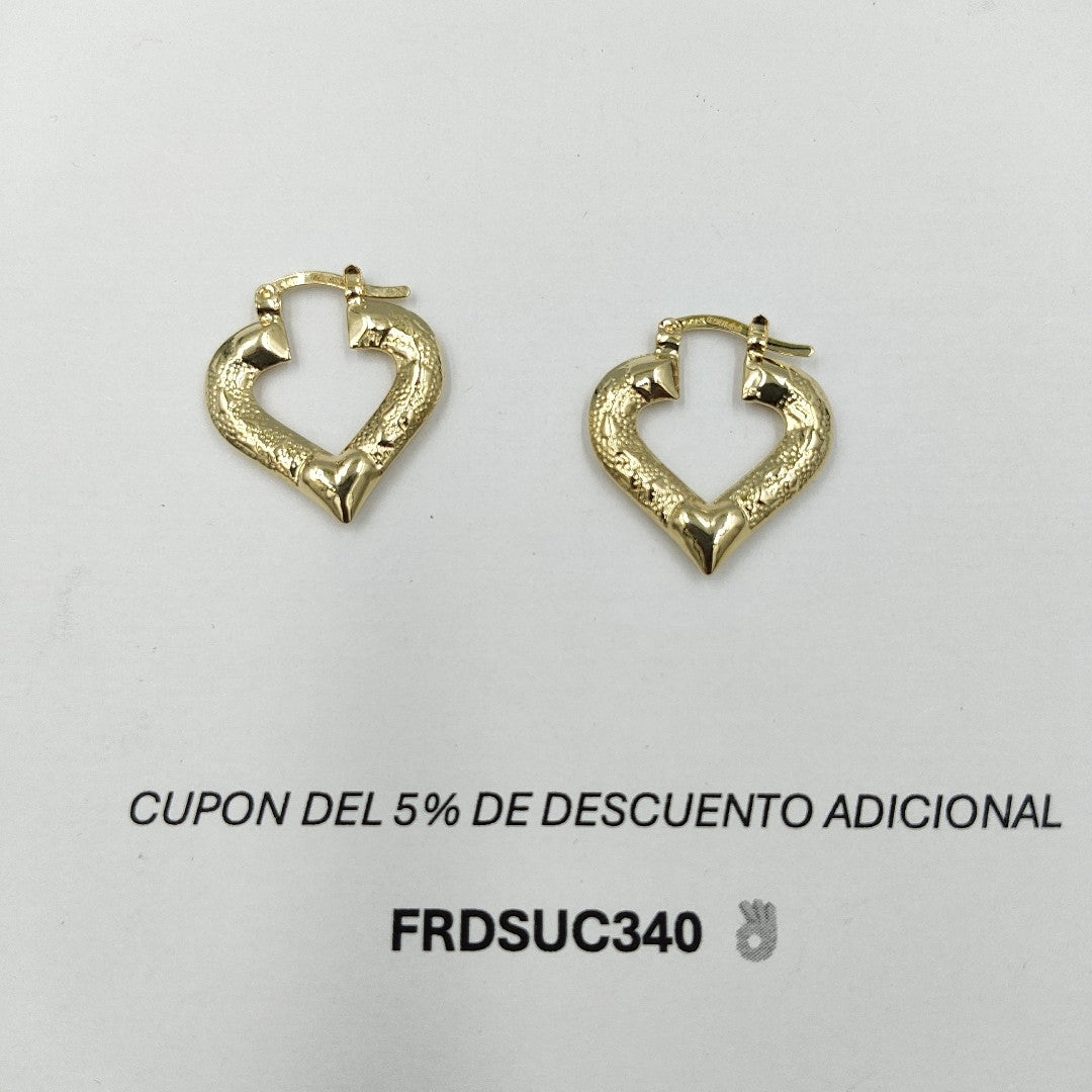 ARETES ARRACADAS 14K 1.8 GR (NUEVO)