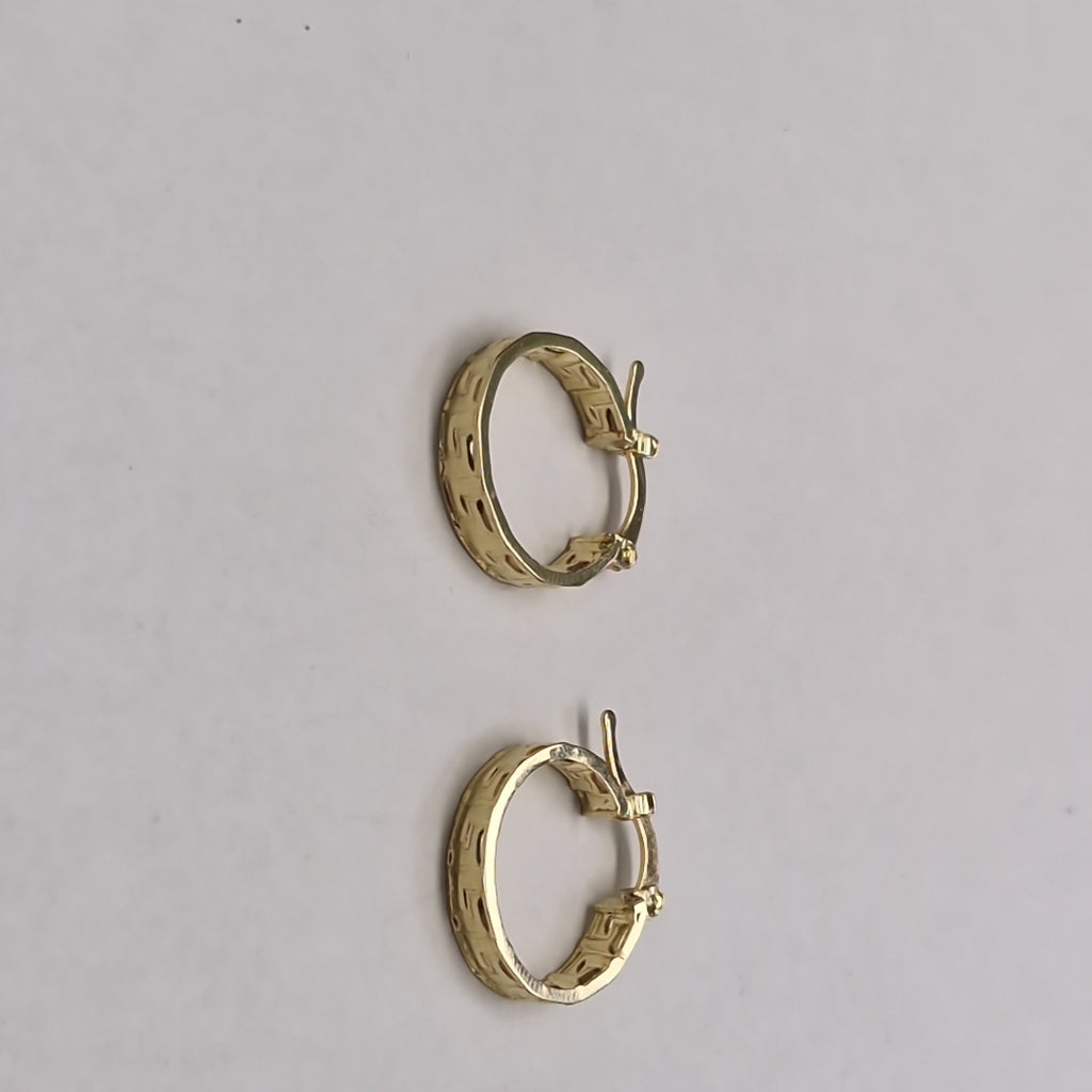 ARETES ARRACADAS FIG GRECAS 14K 1.8 GR (NUEVO)