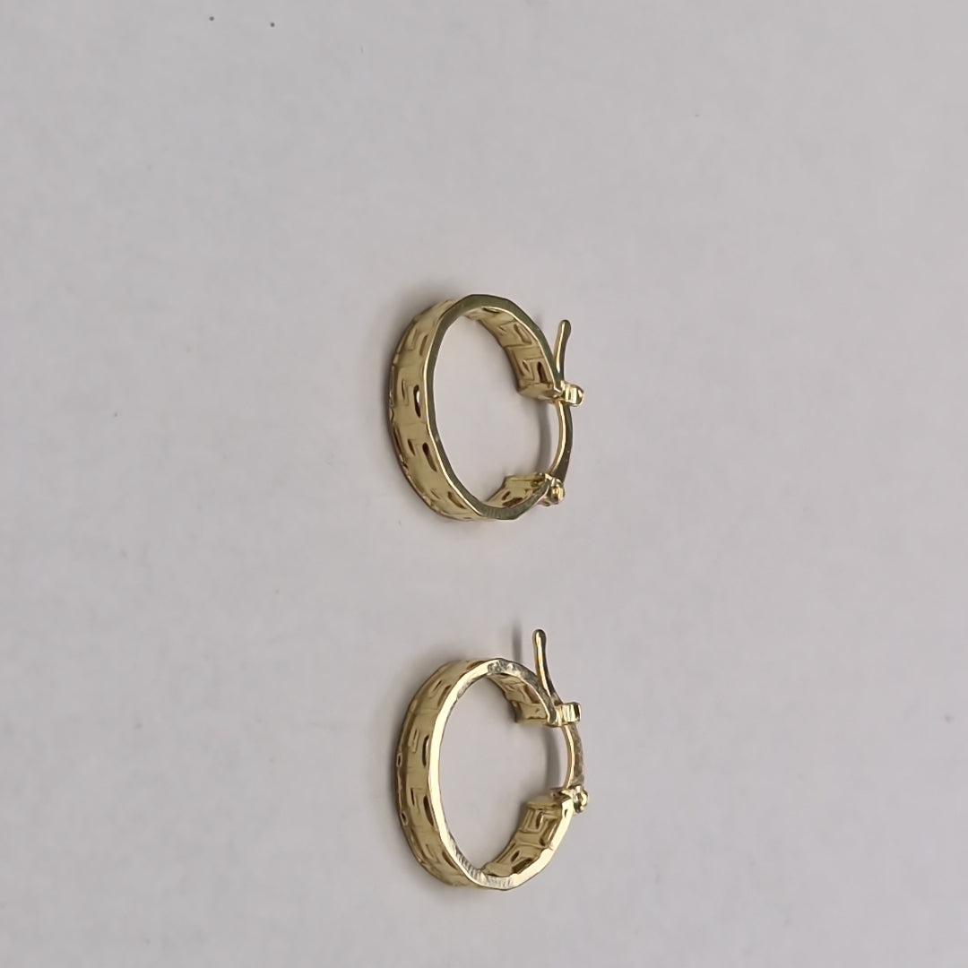 ARETES ARRACADAS FIG GRECAS 14K 1.8 GR (NUEVO)
