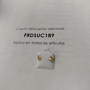 BROQUELES BROQUEL FIG MARIPOSA 14K 0.2668 GR (NUEVO)