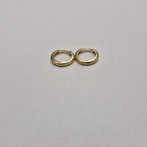 ARETES ARRACADAS LISAS 10K 1.2 GR (NUEVO)