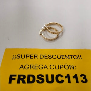 ARETES TEJIDO ARRACADA CON GRECAS 14K 2.7 GR (NUEVO)