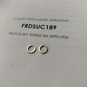 ARETES ARRACADAS CON CIRCONIAS 10K 1.2 GR (NUEVO)