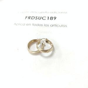 ARETES ARRACADAS LABRADAS 10K 2.8 GR (NUEVO)