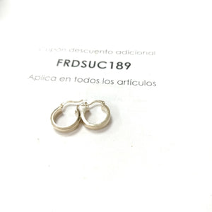 ARETES ARRACADA LISA 14K 2 GR (NUEVO)