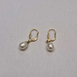 ARETES C PERLAS SINTETICAS 10K 2.2 GR (NUEVO)