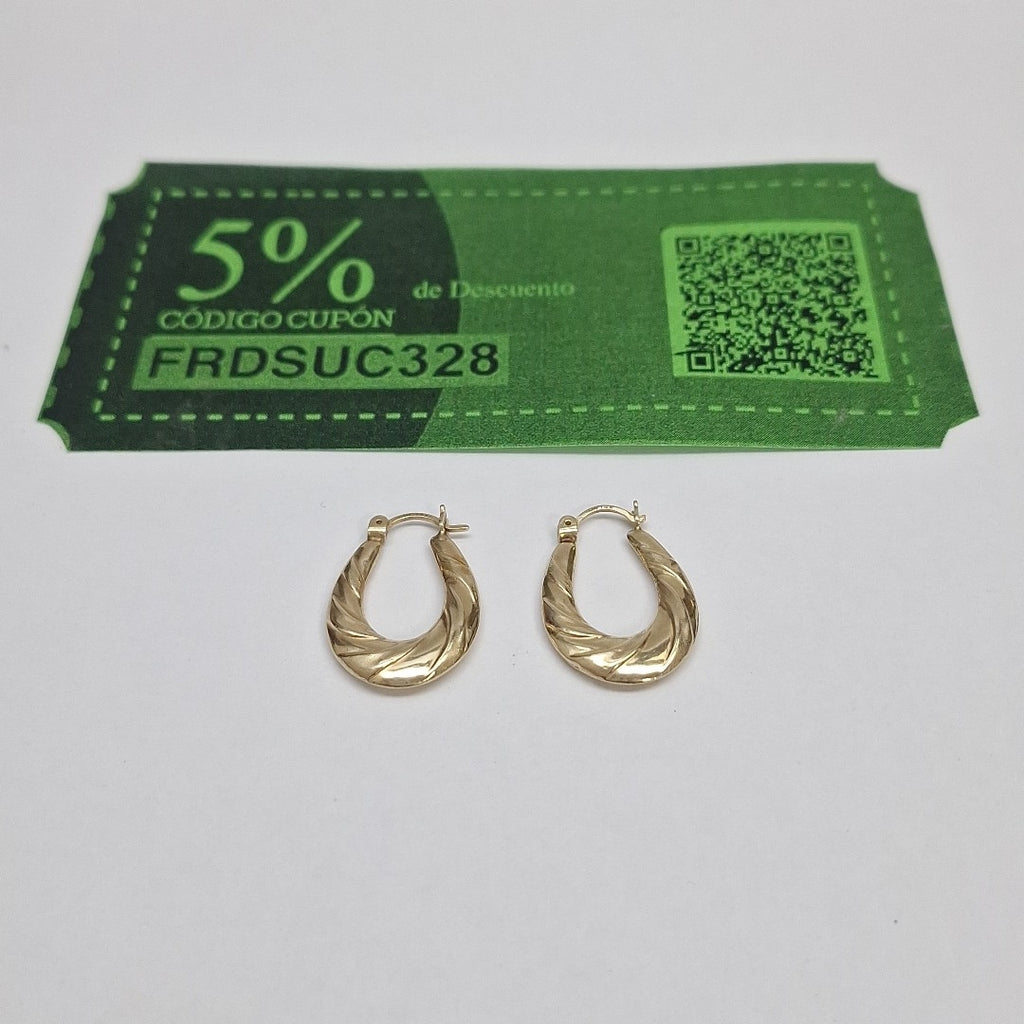 ARRACADAS PAR ORO 14 K 2,40 GRMS (SEMINUEVO)