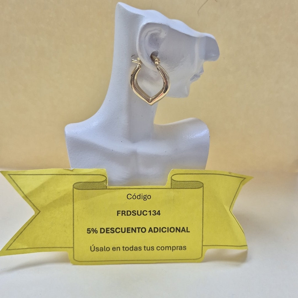 ARETES ARRACADAS 14K 2 GR (NUEVO)