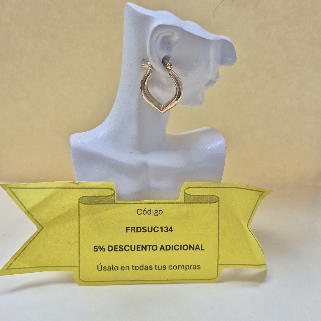 ARETES ARRACADAS 14K 2 GR (NUEVO)