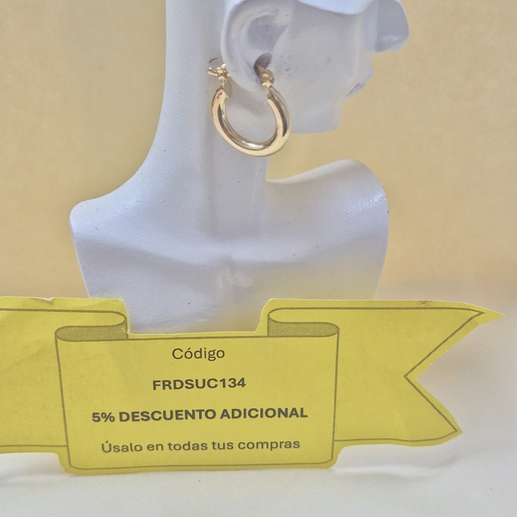 ARETES ARRACADAS 14K 1.6 GR (NUEVO)