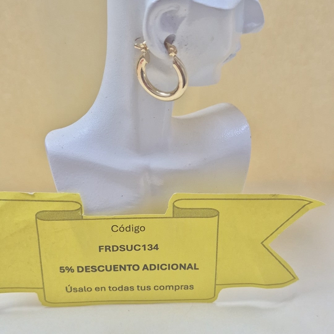 ARETES ARRACADAS 14K 1.6 GR (NUEVO)