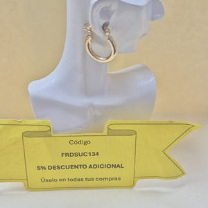 ARETES ARRACADAS 14K 1.6 GR (NUEVO)