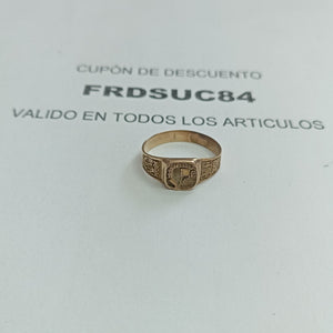 ANILLO DE GRADUACIÓN ORO 8 K 2.4 GRMS (SEMINUEVO)