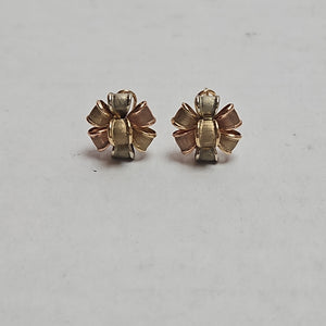 ARETES PAR ORO, ORO COMBINADO 10 K 3 GRMS (SEMINUEVO)