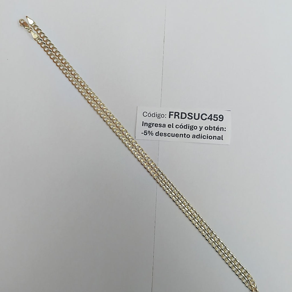 CADENA BARBADA 14K 55 CM 12.5 GR (NUEVO)