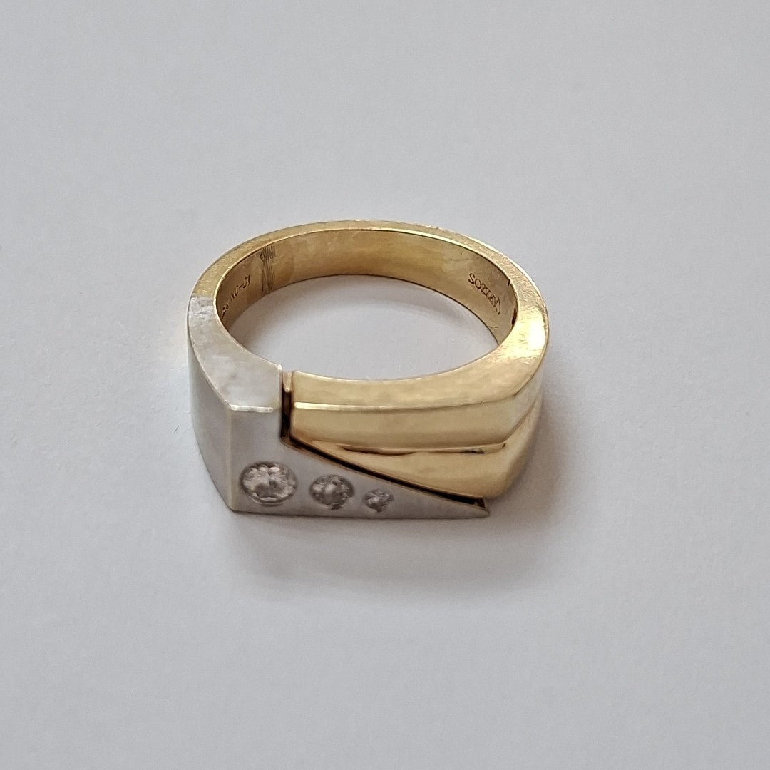 ANILLO ORO 14 K 9.5 GRMS (SEMINUEVO)