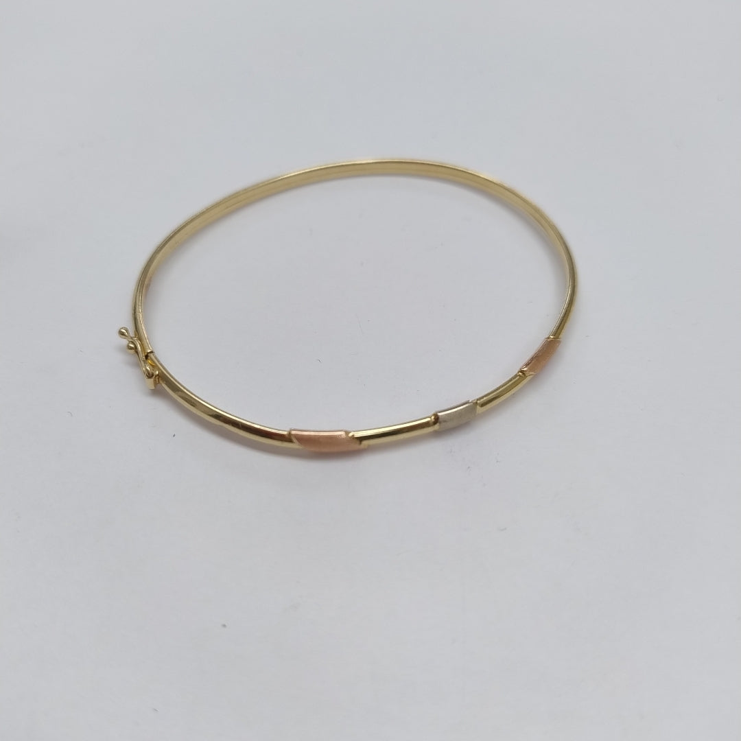 PULSERA RIGIDA ORO 14 K 3,60 GRMS (SEMINUEVO)