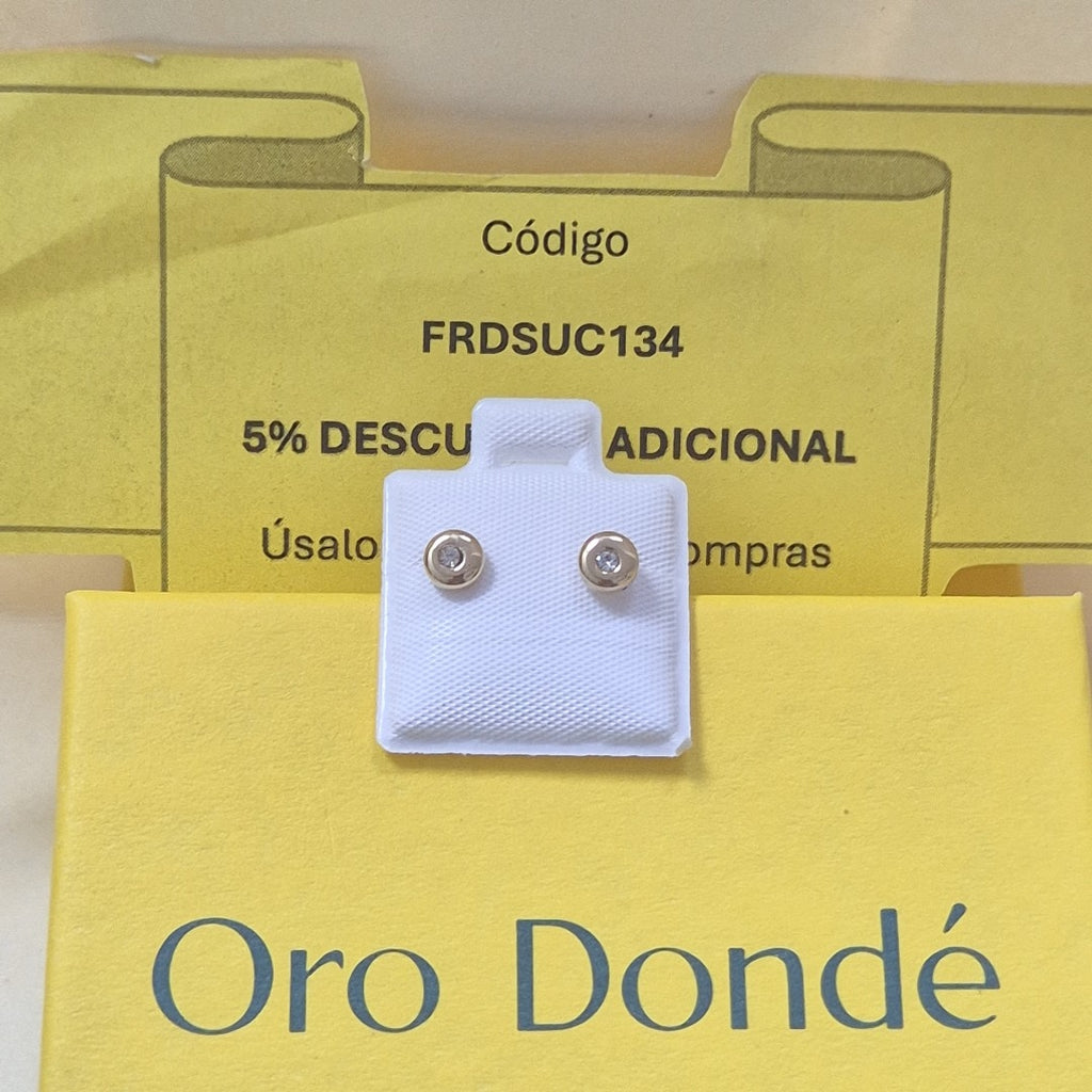 BROQUELES BROQUEL C CIRCONIA 14K 0.27 GR (NUEVO)