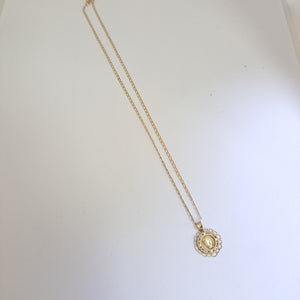 CADENA, MEDALLA RELIGIOSA ORO 14 K 1 GRMS (SEMINUEVO)