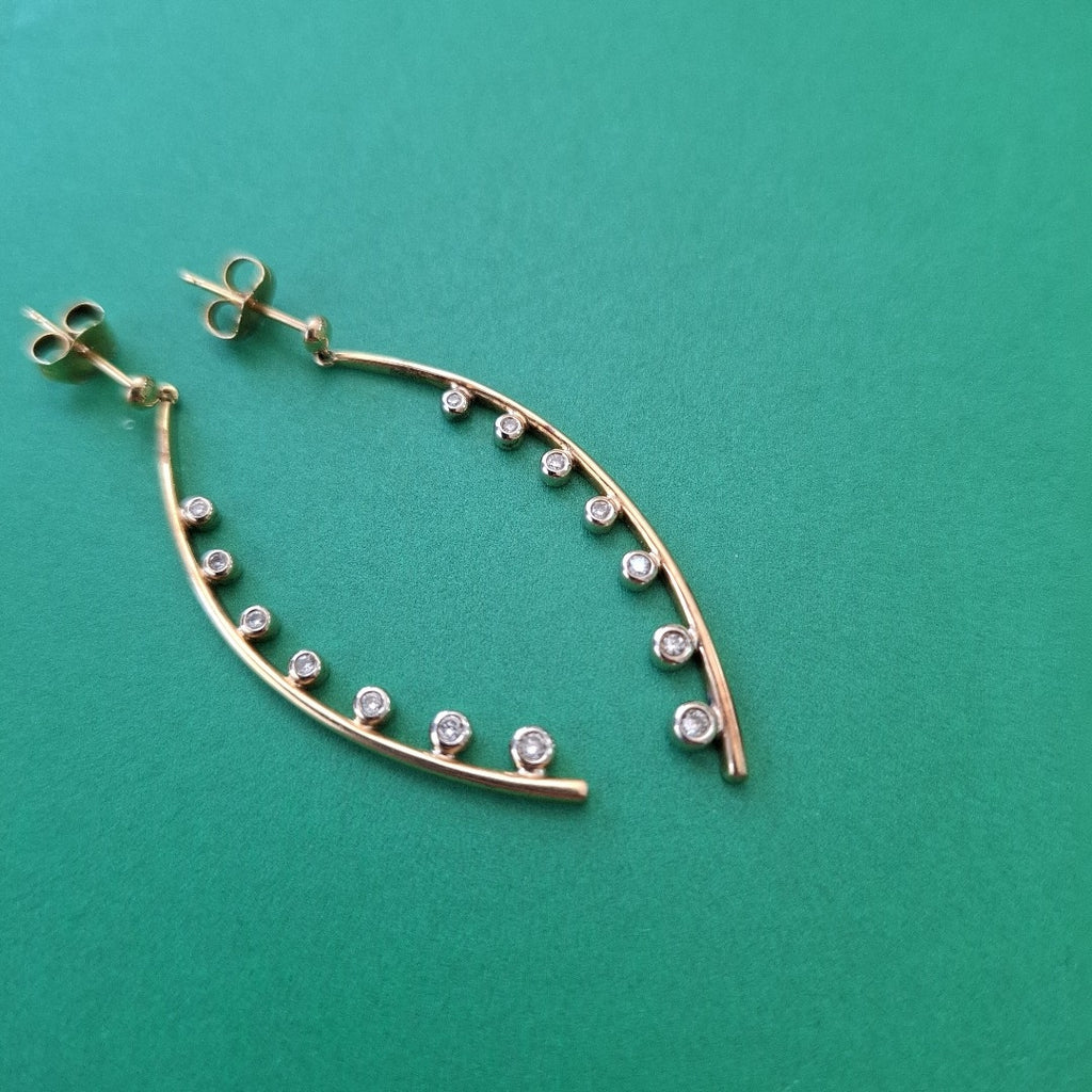 ARETES PAR ORO 14 K 3,80 GRMS (SEMINUEVO)
