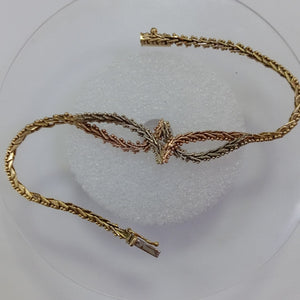 PULSERA ORO, ORO COMBINADO 14 K 9.7 GRMS (SEMINUEVO)
