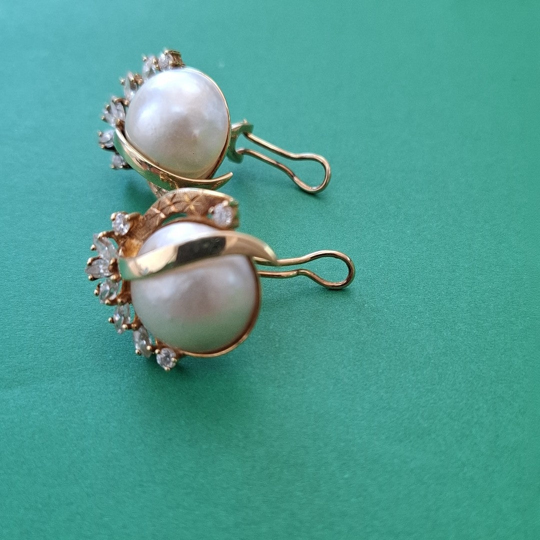ARETES PAR ORO 14 K 9,10 GRMS (SEMINUEVO)