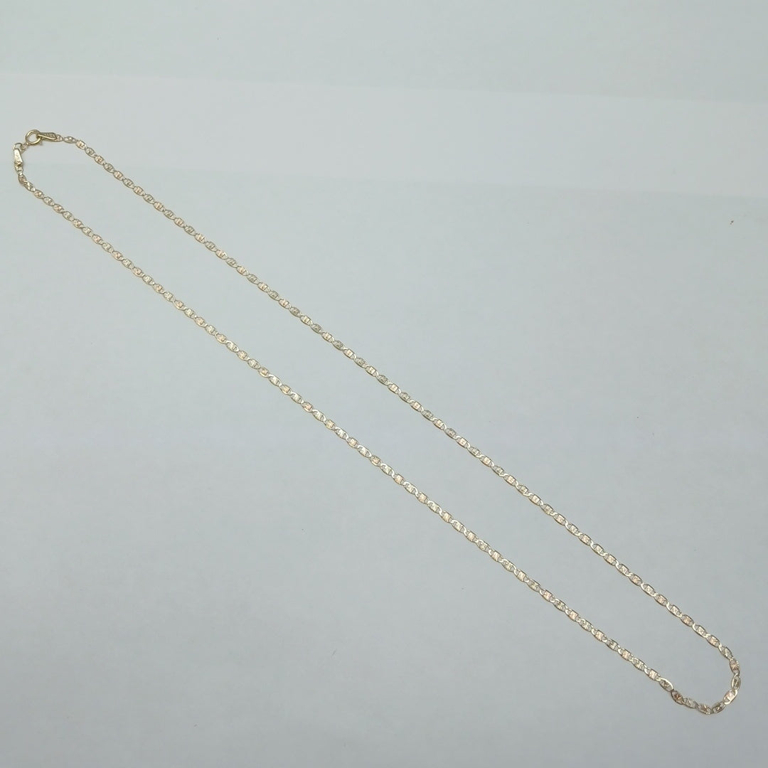 CADENAS TEJIDO GUCHI ORO 10K 55 CM 2.8 GR (NUEVO)