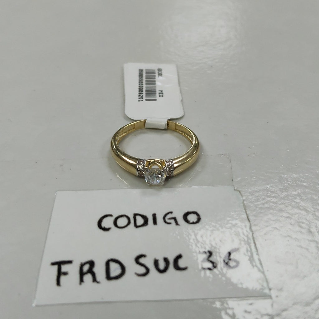 ANILLO ANILLITO C CIRCONIAS 14K 7 TALLA 2.3 GR (NUEVO)