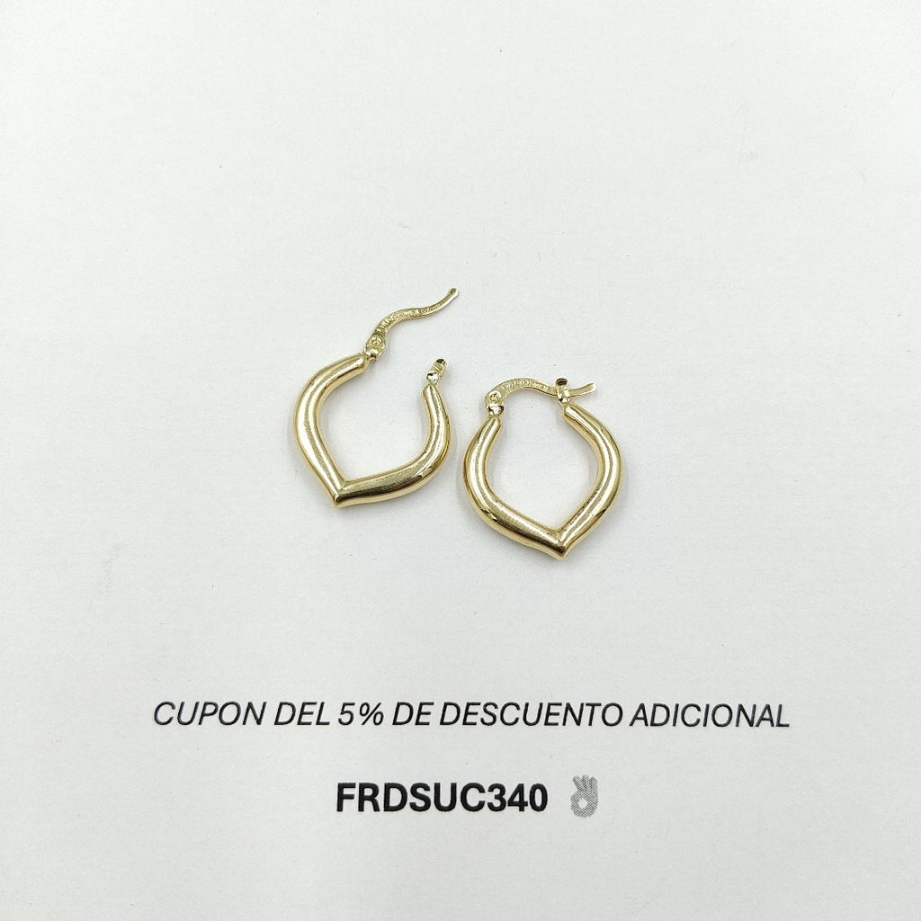 ARETES ARRACADAS 14K 2.1 GR (NUEVO)