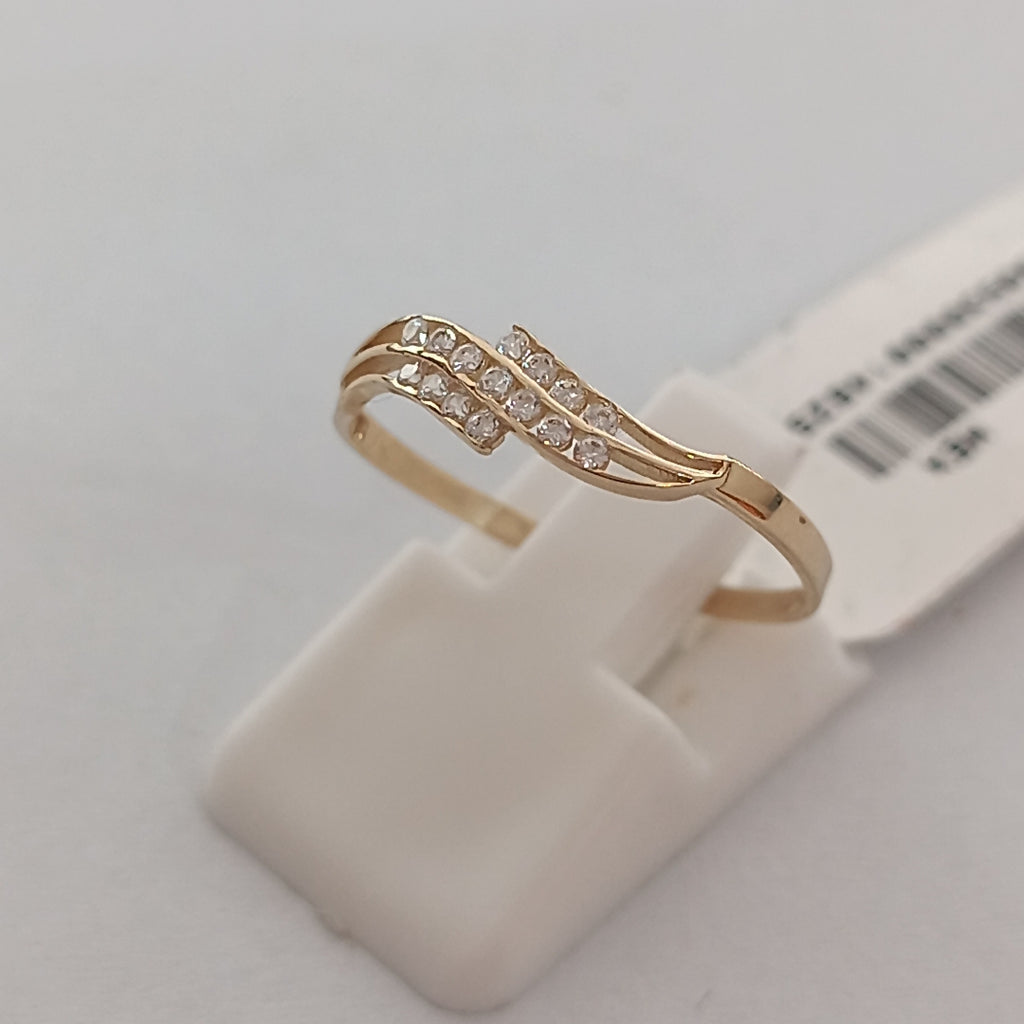 ANILLOS C CIRCONIAS 14K TALLA 8 0.8 GR (NUEVO)