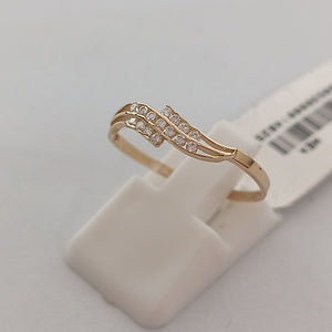 ANILLOS C CIRCONIAS 14K TALLA 8 0.8 GR (NUEVO)