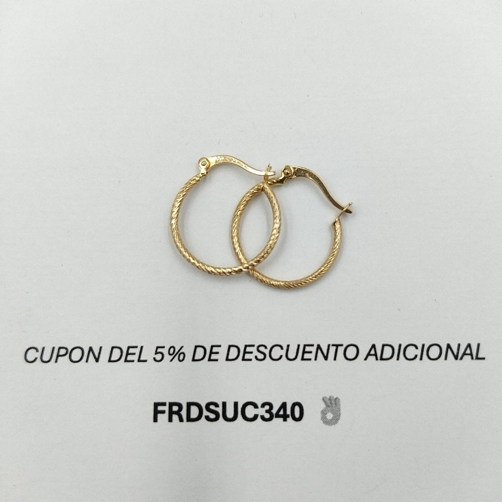 ARETES ARRACADAS 14K 1.1 GR (NUEVO)