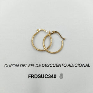 ARETES ARRACADAS 14K 1.1 GR (NUEVO)