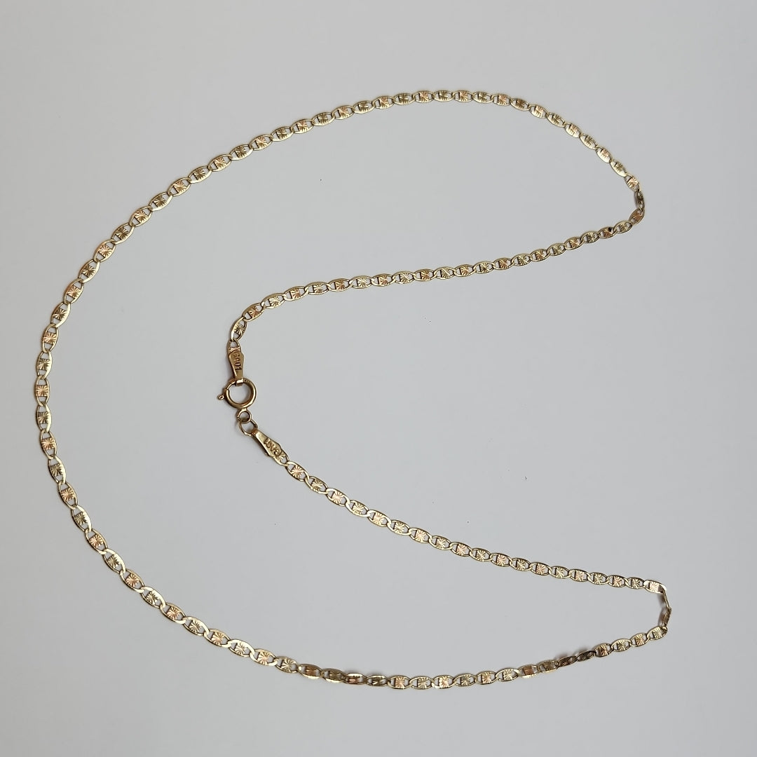 CADENA ORO COMBINADO 10 K 2.7 GRMS (SEMINUEVO)