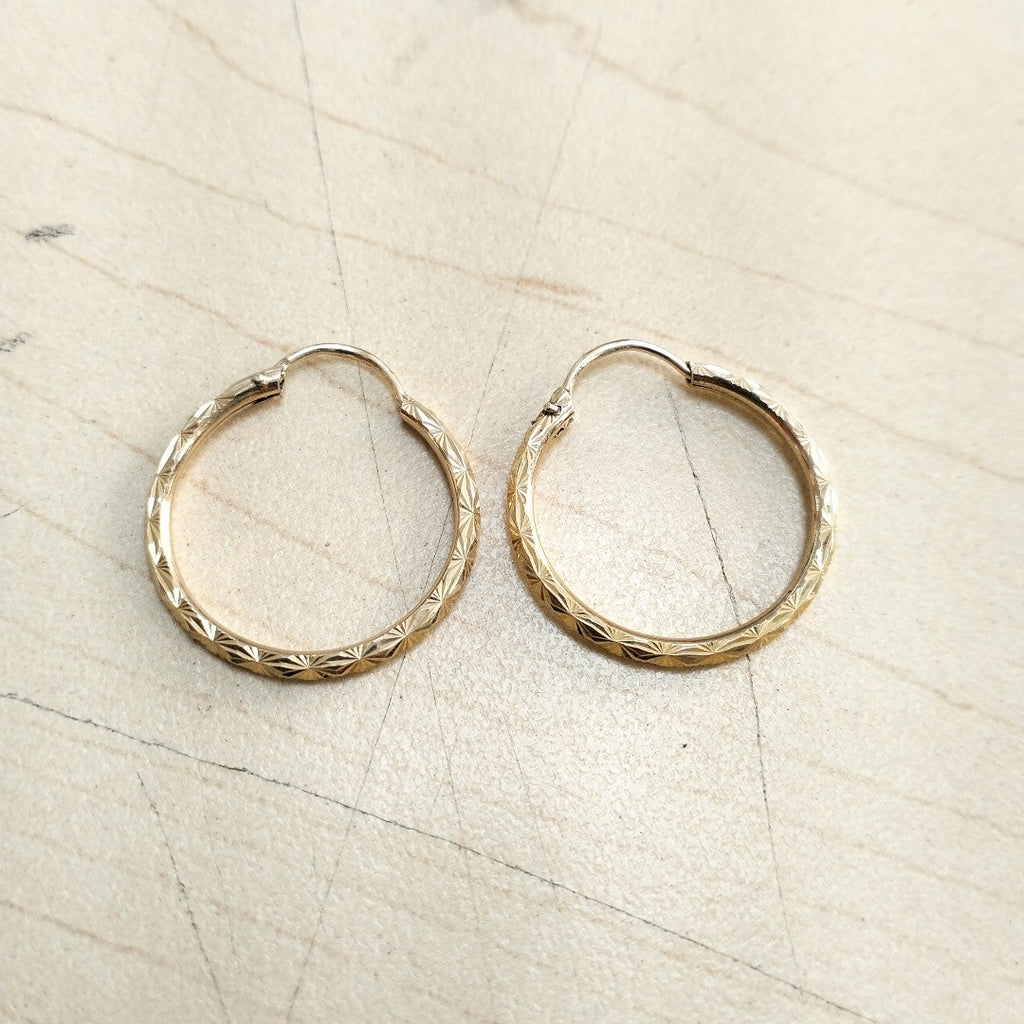 ARRACADAS PAR ORO 10 K 1.7 GRMS (SEMINUEVO)