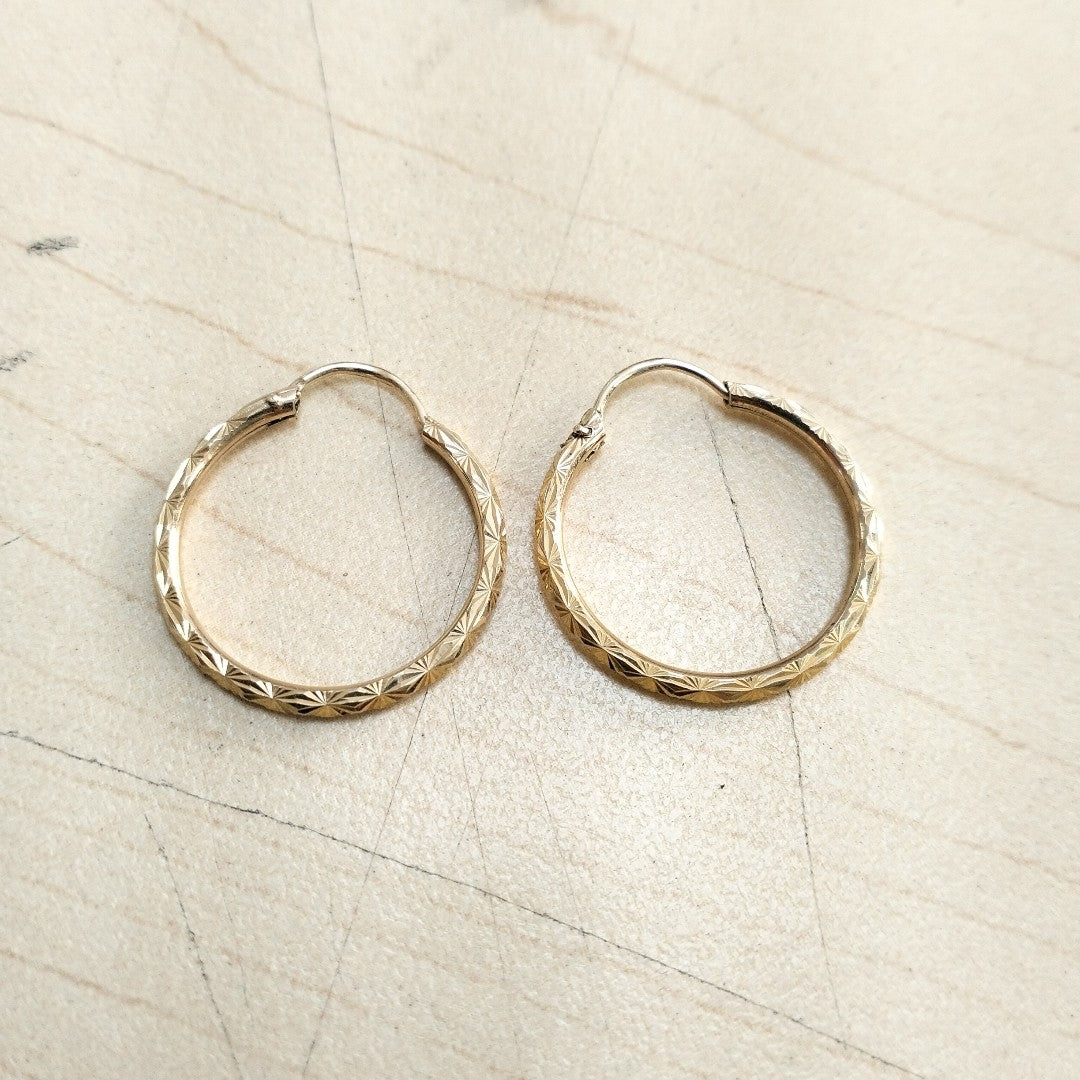 ARRACADAS PAR ORO 10 K 1.7 GRMS (SEMINUEVO)