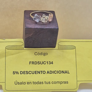 ANILLOS ANILLITO FIG FLORES 10K TALLA 9 1.3 GR (NUEVO)