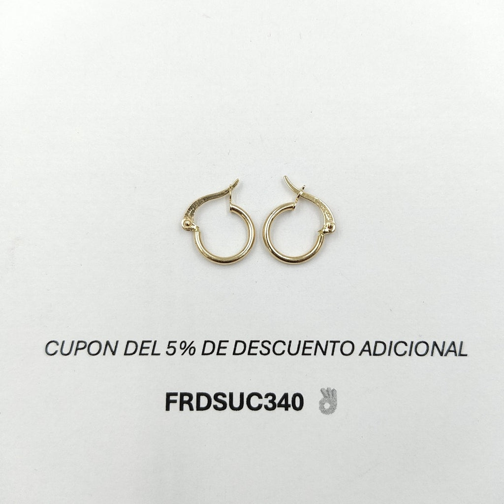 ARETES ARRACADAS 14K 0.9 GR (NUEVO)