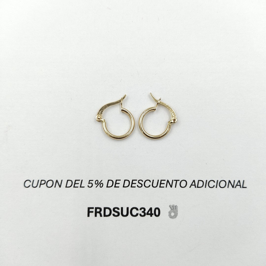 ARETES ARRACADAS 14K 0.9 GR (NUEVO)