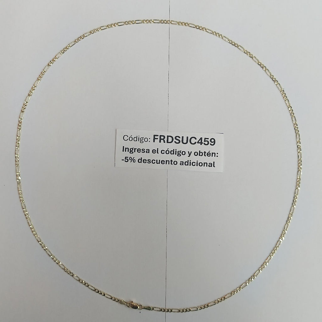 CADENA 3X1 14K 60 CM 5.4 GR (NUEVO)