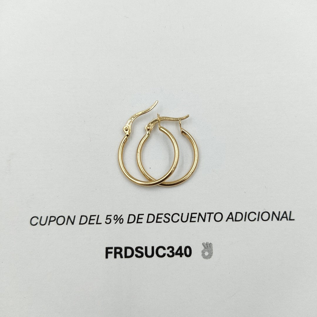 ARETES ARRACADAS 14K 1.3 GR (NUEVO)