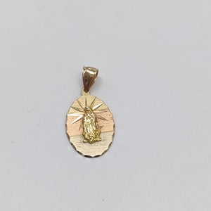 MEDALLA RELIGIOSA ORO COMBINADO 10 K 3.3 GRMS (SEMINUEVO)