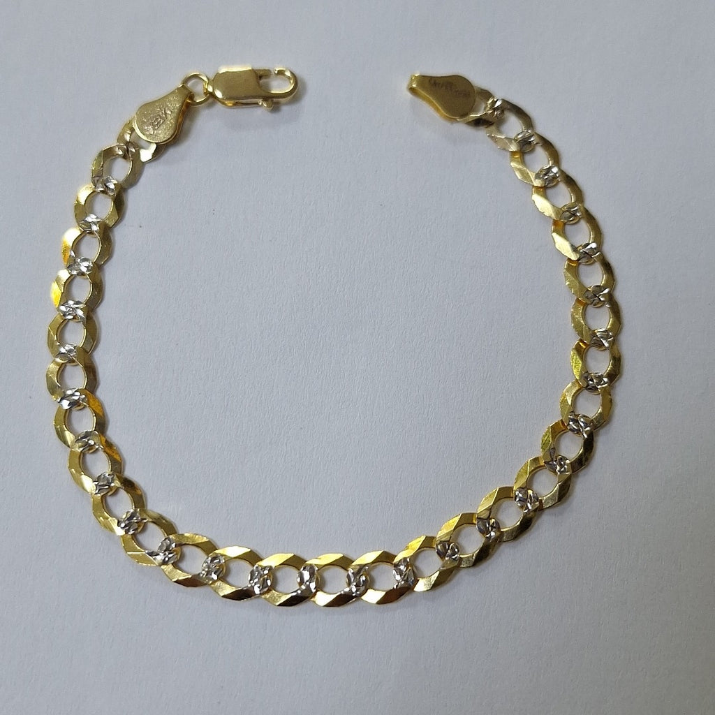 PULSERA BARBADA 14K 21 CM 5.7 GR (NUEVO)