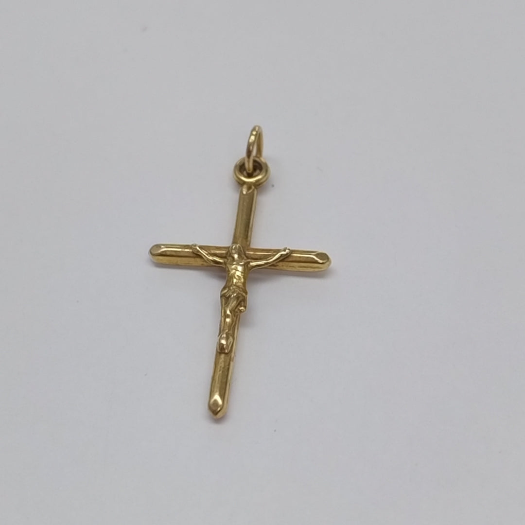 CRUCIFIJO ORO 14 K 1.1 GRMS (SEMINUEVO)