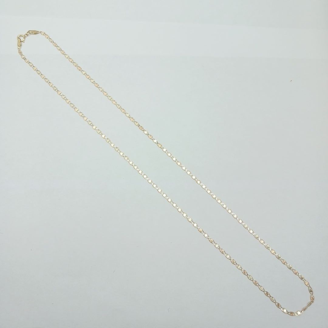 CADENAS TEJIDO GUCHI ORO 10K 55 CM 2.9 GR (NUEVO)