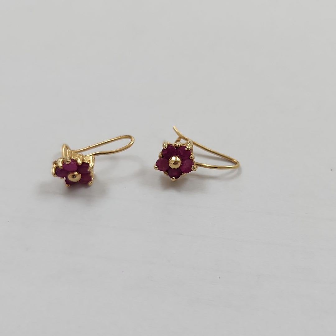 ARETES PAR ORO 14 K 1.8 GRMS (SEMINUEVO)