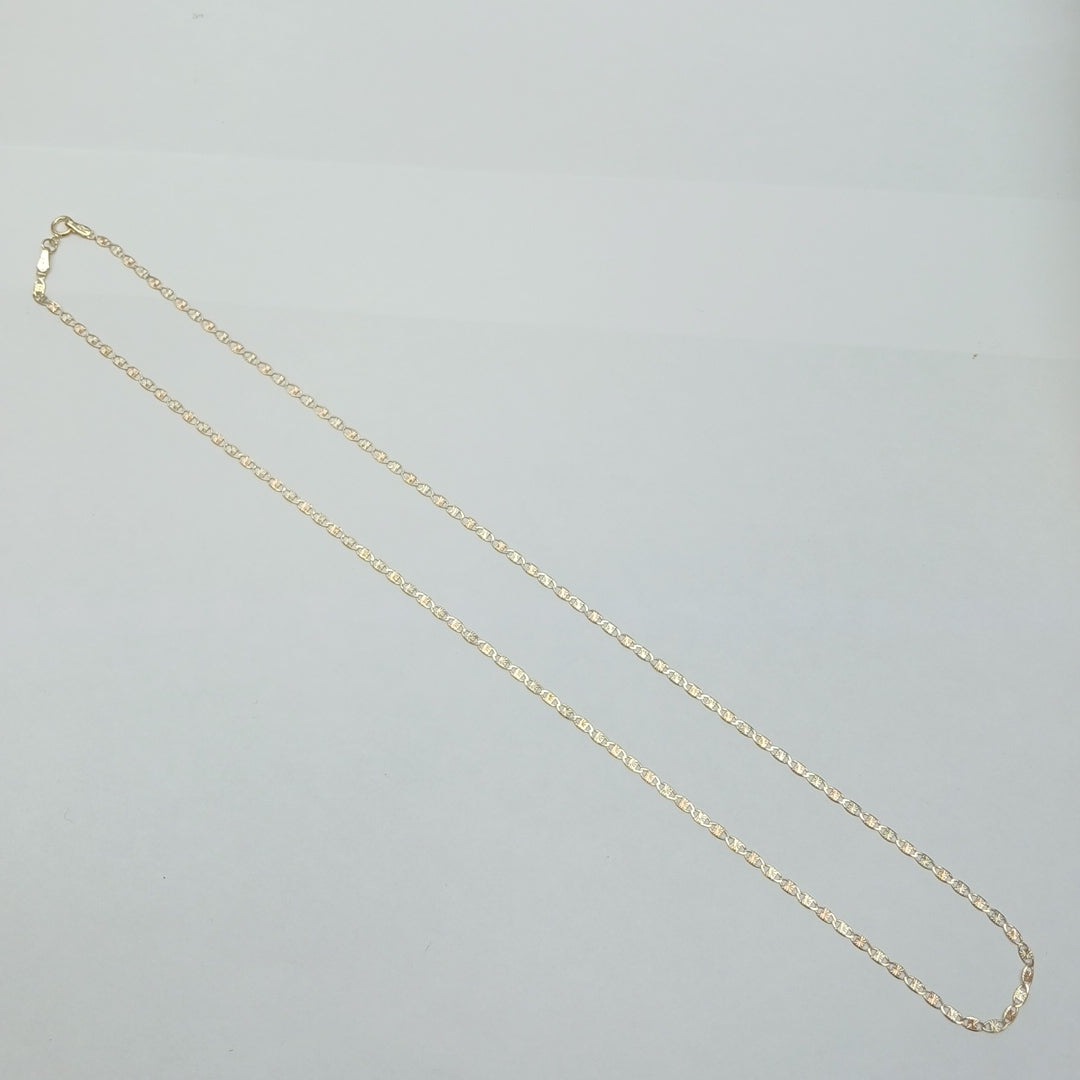 CADENAS TEJIDO GUCHI ORO 10K 55 CM 2.9 GR (NUEVO)