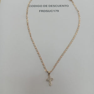 CADENA, CRUZ ORO 14 K 7.1 GRMS (SEMINUEVO)
