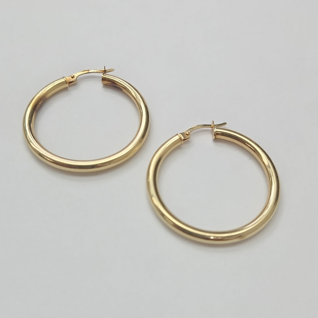 ARRACADAS PAR ORO 14 K 2.6 GRMS (SEMINUEVO)